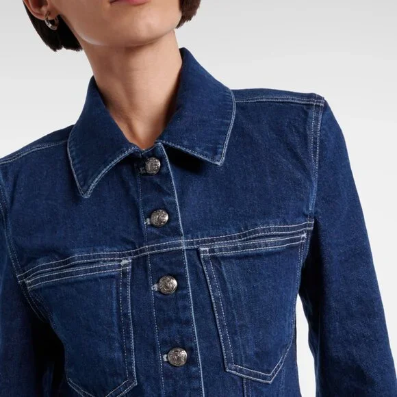 NWT: Veronica Beard Alfie Denim Jacket size S - Picture 2 of 5
